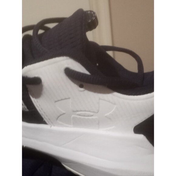 Under Armour Block City 2.0 Womens Size 9 Blue White Running Shoes Sneakers - Picture 13 of 15